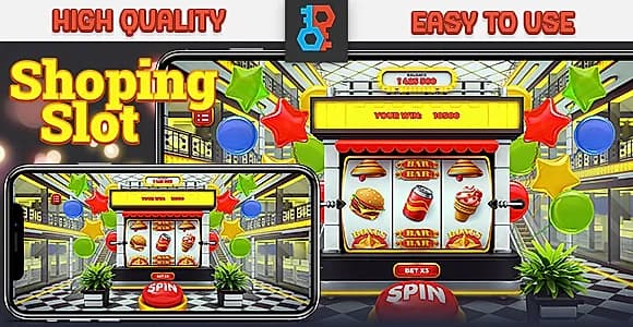 HTML Shopping Slot Machine Game