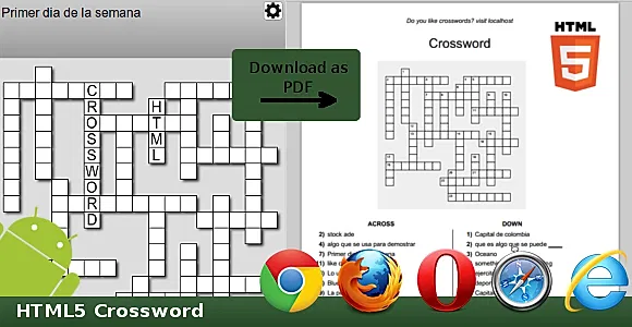 HTML5 Crossword