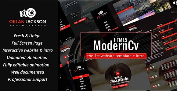 HTML5 Modern Cv