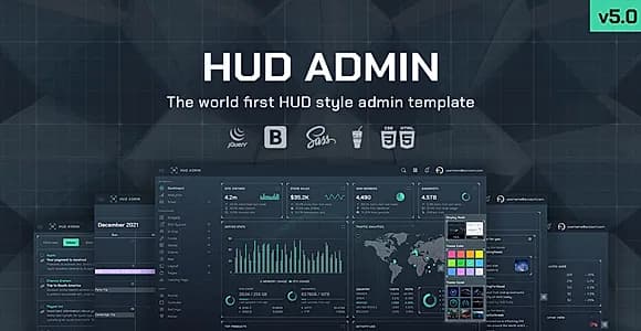 HUD - Bootstrap 5 Admin Template