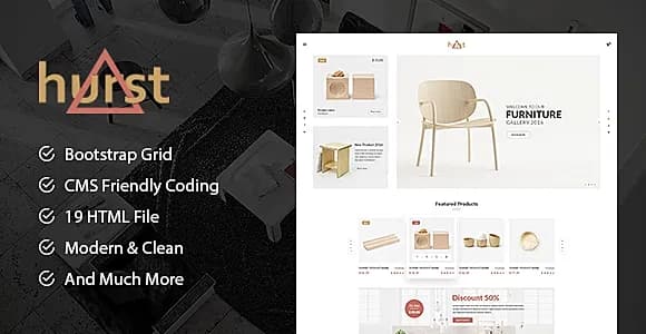 Hurst - Furniture Store eCommerce HTML Template