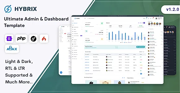 Hybrix - Ultimate Admin & Dashboard Template