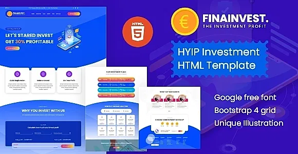 Hyip FinaInvest - HYIP Html Template