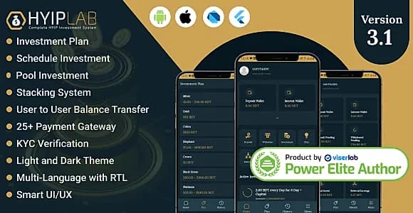 HYIPLab - Cross Platform Mobile Application