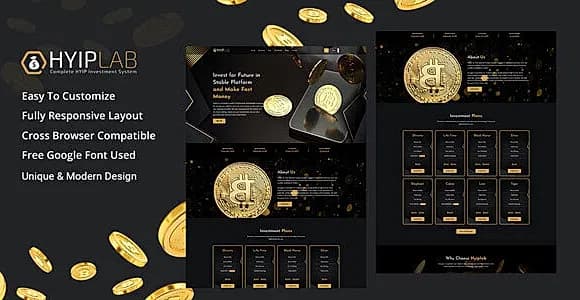 HYIPLaB - HYIP Investment HTML Template
