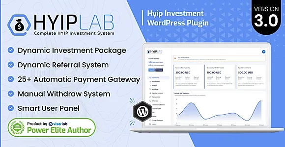 HYIPLab - HYIP Investment WordPress Plugin