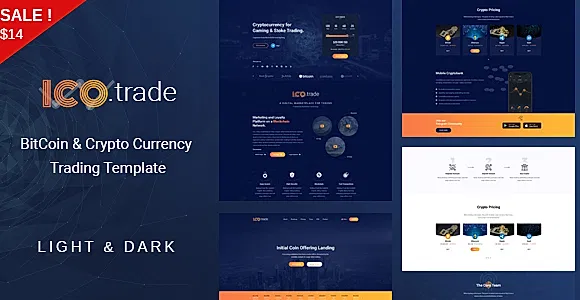 ICO Trade - BitCoin & Crypto Currency Trading Template
