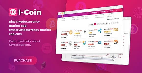 Icoin - php cryptocurrency market cap cms