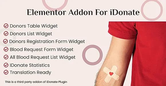 IDonatePro Elementor Addon WordPress Plugin