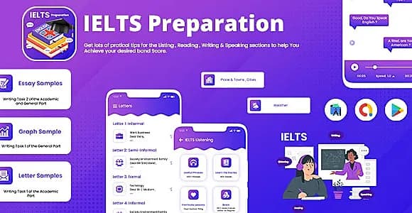 IELTS Preparation - IELTS Exam Preparation App - IELTS Success - Exam Practice - IELTS Full