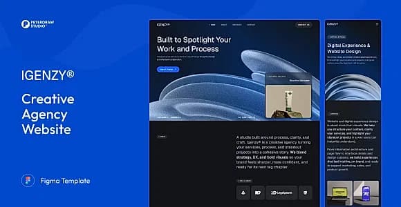 Igenzy – Creative Agency Website UI Figma Template