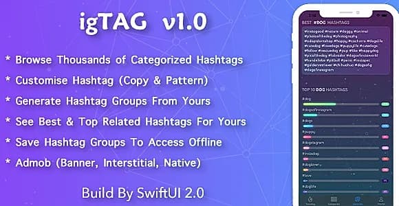 igTAG : Hashtags for Instagram & TikTok