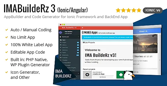 IMABuildeRz 3 - Ionic Mobile App Builder + Code Generator