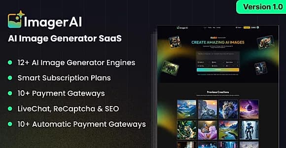 ImagerAI - AI Image Generator SaaS