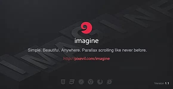 Imagine - Parallax Scroll Effects and Parallax Animations