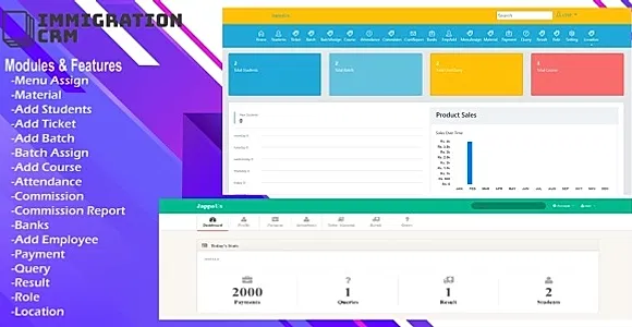 Immigration CRM in Asp Dot Net Core