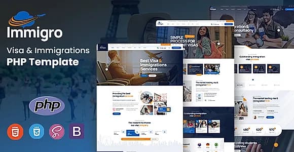 Immigro - Visa & Immigration PHP Template