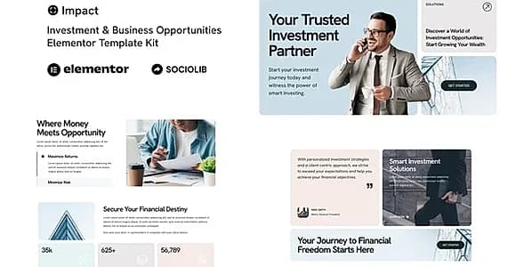 Impact - Investment & Business Opportunities Elementor Template Kit