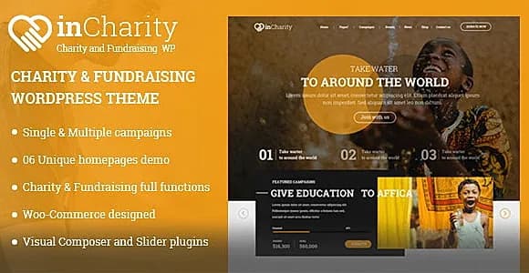 inCharity WordPress Theme