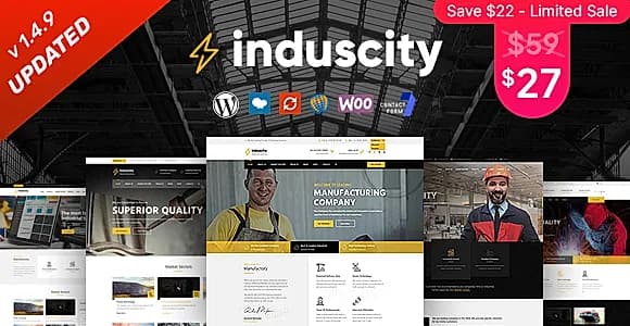 Induscity WordPress Theme