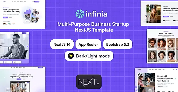 Infinia - Multipurpose business startup NextJS template