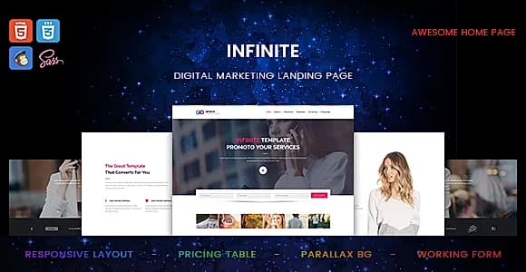 Infinite - Digital Marketing Landing Page