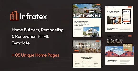 Infratex | Home Builder & Remodeling Service HTML Template