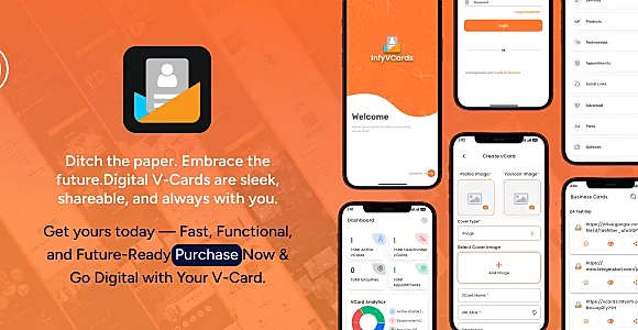 Infy vCard Mobile App Add On for Saas