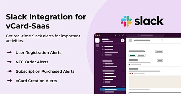 Infy vCard SaaS – Slack Integration Add on