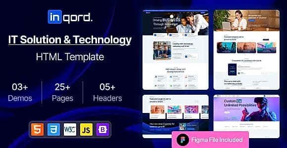 Inqord - IT Solutions & Technology Services HTML5 Template