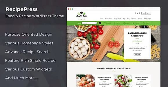 Inspiry Recipe Press WordPress Theme