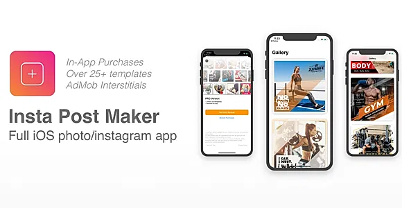 Insta Post Maker - Full iOS app to make Instagram Posts