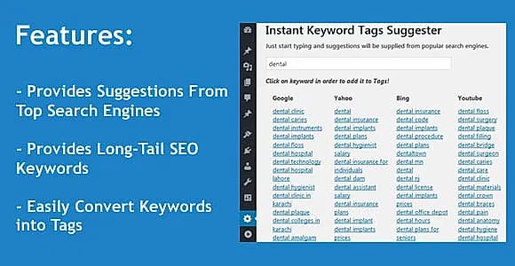 Instant Keyword Tags Suggester WordPress Plugin