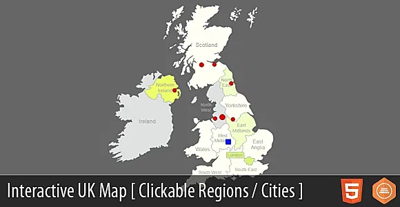 Interactive UK Map - HTML5