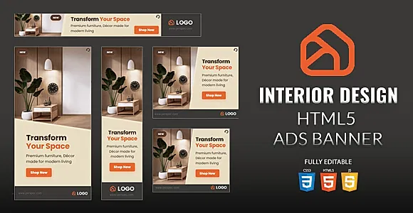 Interior Design HTML5 Ads Banner