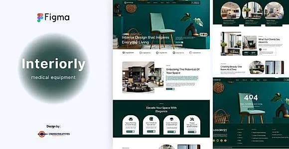 Interiorly – Interior Design Figma Template