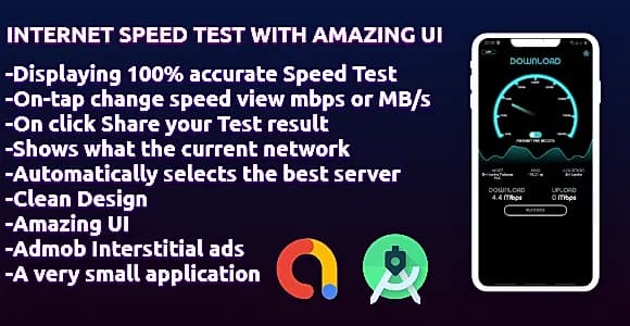 Internet Speed Test with amazing UI