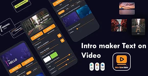 Intro Maker No Watermark - Text On Video - Intro Video Maker - Video Intro Outro - Intro Promo Video