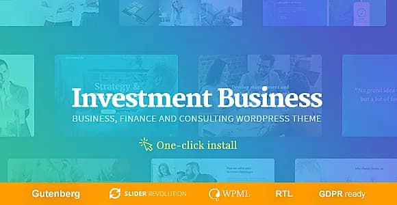 Investment Business WordPress Theme