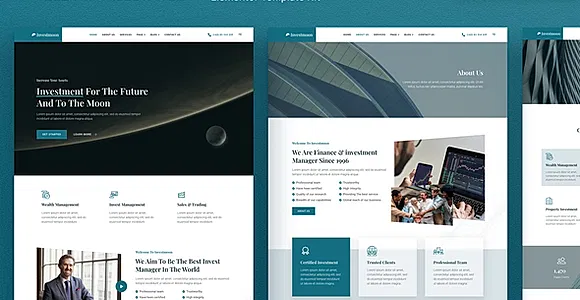 Investmoon – Finance & Investment Manager Elementor Template Kit