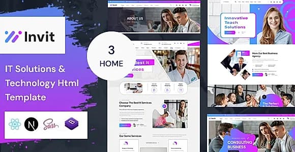 Invit- IT Solutions & Technology HTML Template