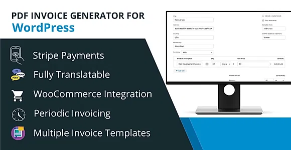 Invoice Generator for WordPress with WooCommerce & Stripe
