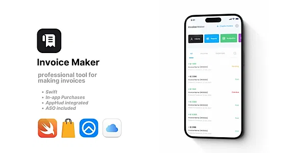 Invoice Maker & Estimate - IOS Source Code Application Swift Template