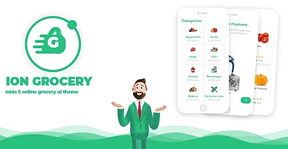 Ion Grocery - Ionic 5 Online Grocery App UI Theme