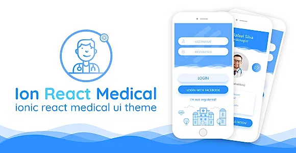 Ion React Medical - ionic react medical ui theme | Ionic 8 | Capacitor 7