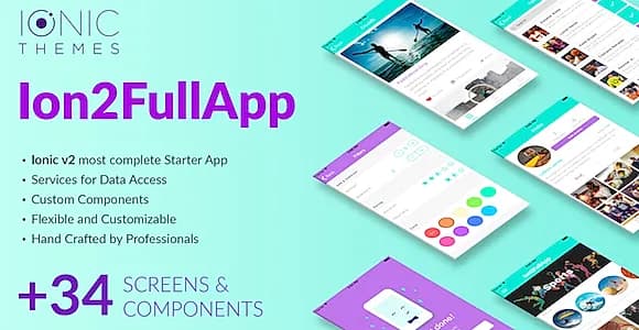 Ion2FullApp - Full Ionic Template for Ionic 3+