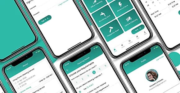 ionic 5 cleaning services app template