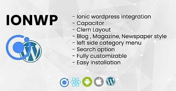 IONWP - Build mobile app from WordPress