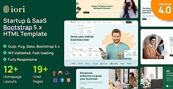 iori - Multipurpose Startup & SaaS Bootstrap 5 Template