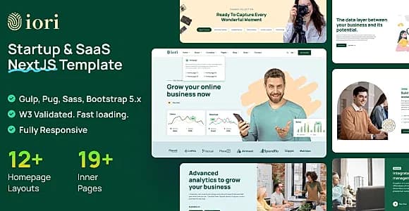iori - Multipurpose Startup & SaaS NextJS Template
